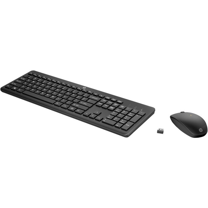 HP Combo 235 Teclado y Ratón Inalámbricos Negro, Español